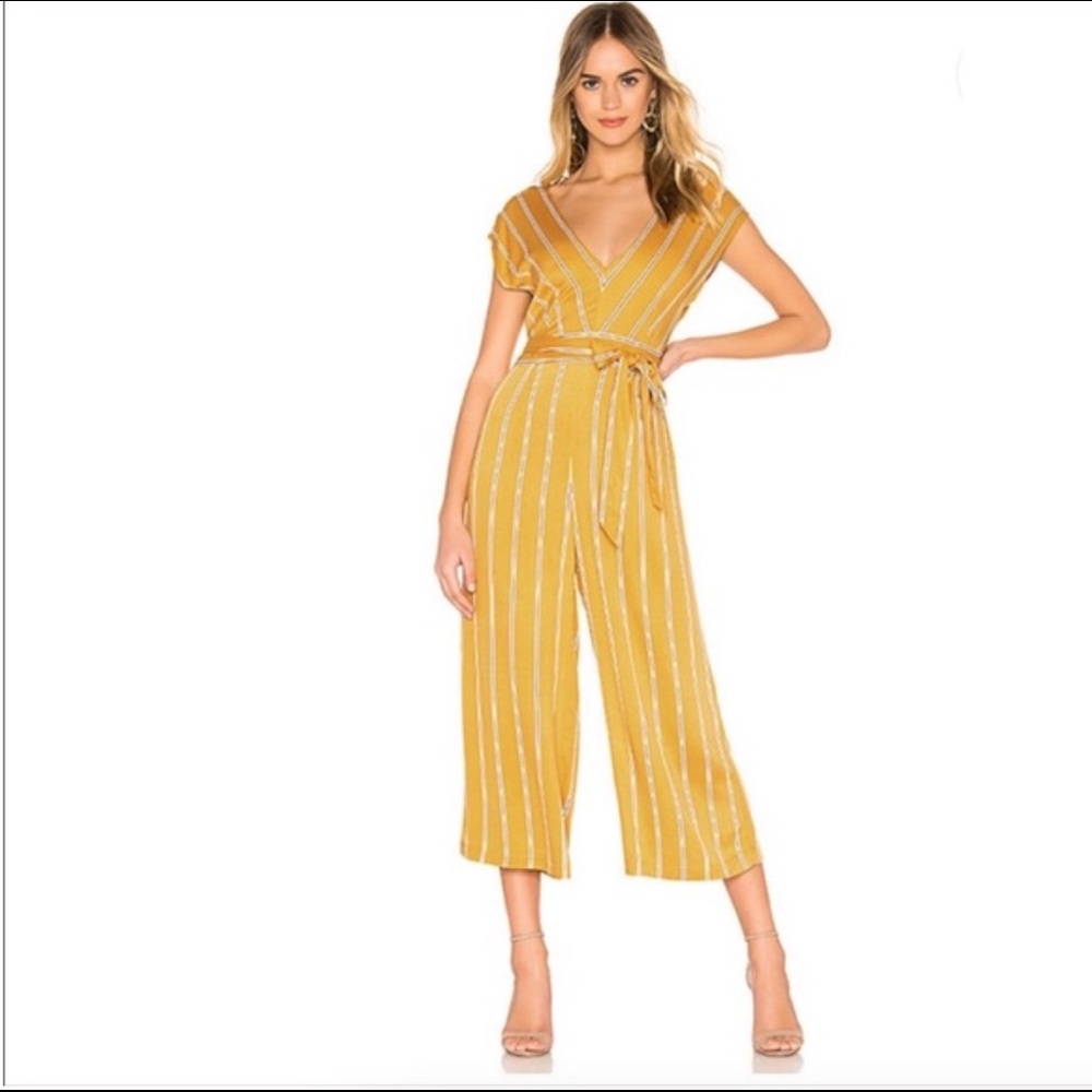 BB Dakota yellow jumpsuit